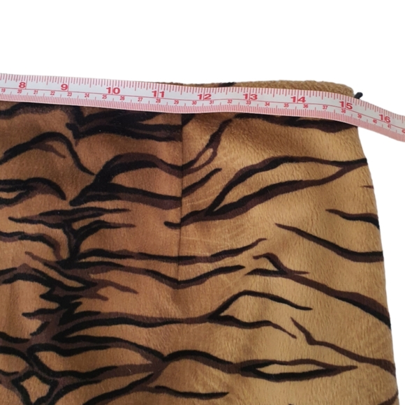 Table Eight Fur Tiger Print Skirt Size 12 - Picture 5 of 14